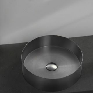 Раковина AltroBagno Luna 001002 MtGr из нержавеющей стали оружейная сталь